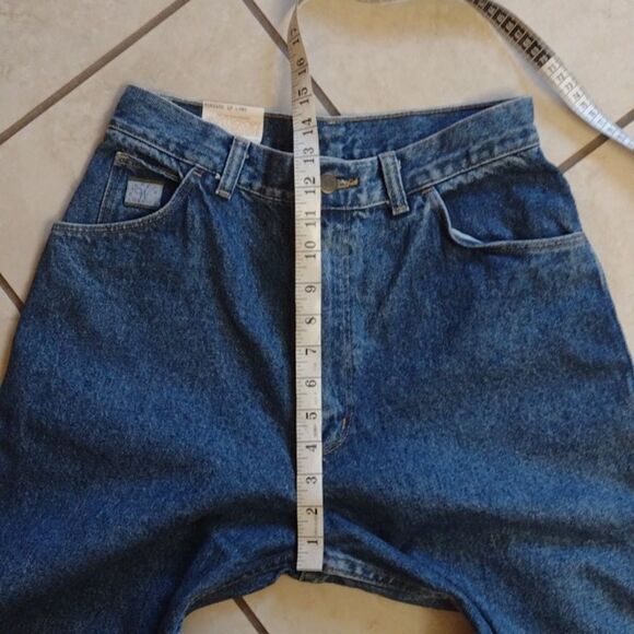 NWT Vintage 80 90s Wrangler High-rise Relaxed fit blue jeans size 12 long - Picture 8 of 12